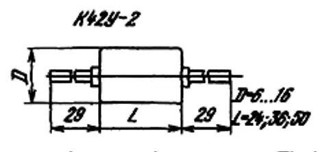 К42У-2 160в 0.047 мкф фото 3