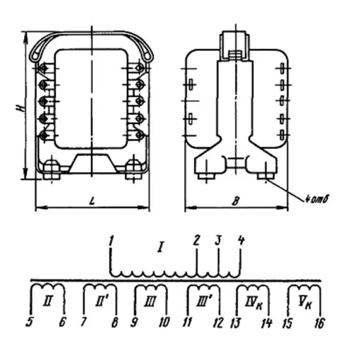 ТПП206-40-400В трансформатор фото 3