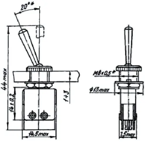 ПТ41-1В тумблер фото 3