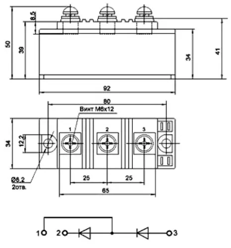 МДД160-12 силовой модуль фото 7