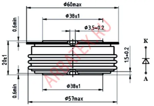 ДЧ143-1000-14 диод фото 2 ДЧ143-1000-14 диод фото 2