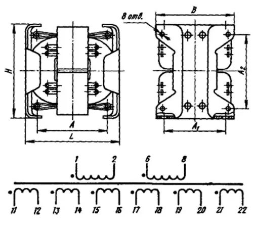 ТА197-127/220-50В трансформатор фото 3 ТА197-127/220-50В трансформатор фото 3