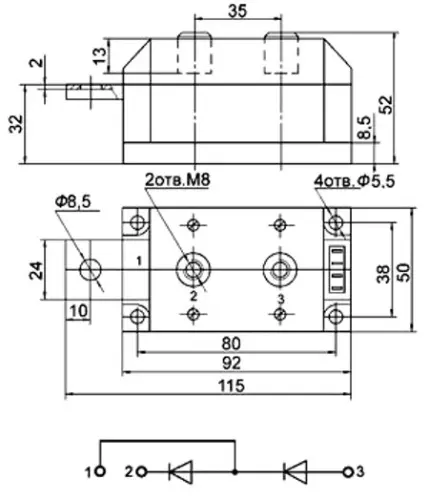 МДД250-8 силовой модуль фото 3 МДД250-8 силовой модуль фото 3