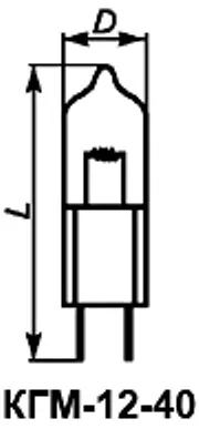 КГМ-12-40 лампа накаливания фото 3 КГМ-12-40 лампа накаливания фото 3