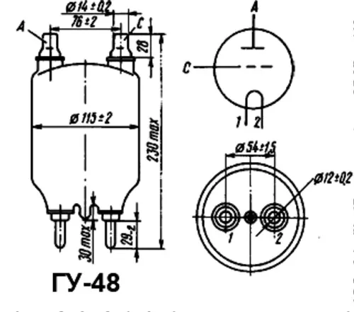 ГУ-48 генераторный триод  фото 3