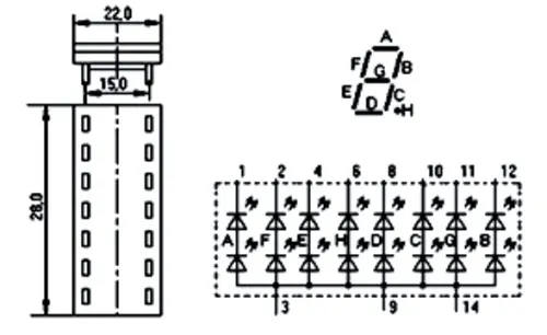 КЛЦ202А индикатор знакосинтезирующий фото 3
